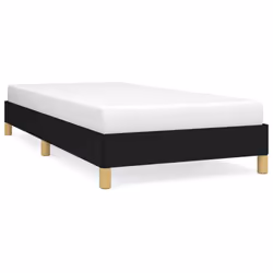 vidaXL Giroletto senza Materasso Nero 90x200 cm in Tessuto - Vista aggiuntiva 2