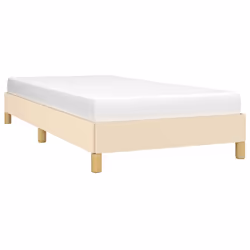 vidaXL Giroletto senza Materasso Crema 90x200 cm in Tessuto - Vista aggiuntiva 3
