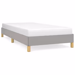 vidaXL Giroletto senza Materasso Grigio Chiaro 100x200 cm Tessuto - Vista aggiuntiva 2