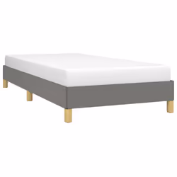 vidaXL Giroletto senza Materasso Grigio Scuro 100x200 cm Tessuto - Vista aggiuntiva 3