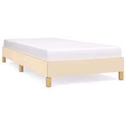 vidaXL Giroletto senza Materasso Crema 100x200 cm in Tessuto - Vista aggiuntiva 2