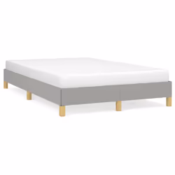 vidaXL Giroletto senza Materasso Grigio Chiaro 120x200 cm Tessuto - Vista aggiuntiva 2