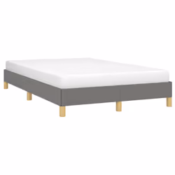 vidaXL Giroletto senza Materasso Grigio Scuro 120x200 cm Tessuto - Vista aggiuntiva 3