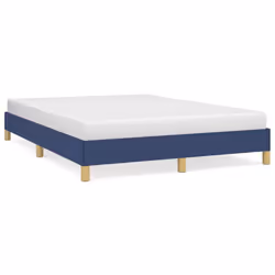 vidaXL Giroletto senza Materasso Blu 140x190 cm in Tessuto - Vista aggiuntiva 2