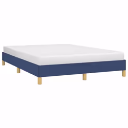 vidaXL Giroletto senza Materasso Blu 140x190 cm in Tessuto - Vista aggiuntiva 3