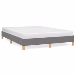 vidaXL Giroletto senza Materasso Grigio Scuro 140x200 cm Tessuto - Vista aggiuntiva 2