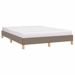 vidaXL Giroletto senza Materasso Tortora 160x200 cm in Tessuto - Vista aggiuntiva 3