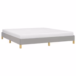 vidaXL Giroletto senza Materasso Grigio Chiaro 180x200 cm Tessuto - Vista aggiuntiva 3