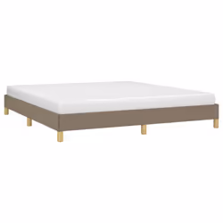vidaXL Giroletto senza Materasso Tortora 180x200 cm in Tessuto - Vista aggiuntiva 3