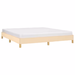 vidaXL Giroletto senza Materasso Crema 180x200 cm in Tessuto - Vista aggiuntiva 3