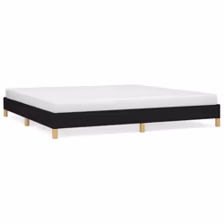 vidaXL Giroletto senza Materasso Nero 200x200 cm in Tessuto - Vista aggiuntiva 2