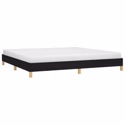 vidaXL Giroletto senza Materasso Nero 200x200 cm in Tessuto - Vista aggiuntiva 3
