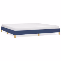vidaXL Giroletto senza Materasso Blu 200x200 cm in Tessuto - Vista aggiuntiva 2