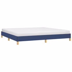 vidaXL Giroletto senza Materasso Blu 200x200 cm in Tessuto - Vista aggiuntiva 3