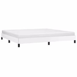 vidaXL Giroletto Bianco 200x200 cm in Similpelle - Vista aggiuntiva 3