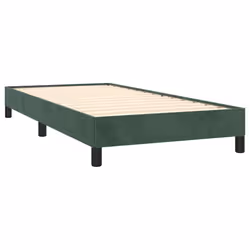 vidaXL Giroletto senza Materasso Verde Scuro 90x190 cm in Velluto - Vista aggiuntiva 3