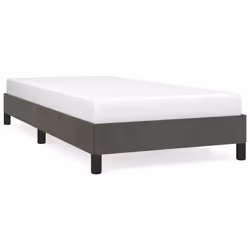 vidaXL Giroletto senza Materasso Grigio Scuro 90x200 cm Velluto - Vista aggiuntiva 2