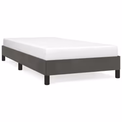 vidaXL Giroletto senza Materasso Grigio Scuro 100x200 cm Velluto - Vista aggiuntiva 2