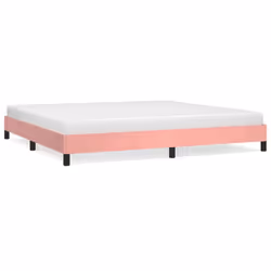 vidaXL Giroletto Rosa 200x200 cm in Velluto - Vista aggiuntiva 2