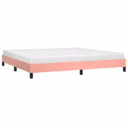 vidaXL Giroletto Rosa 200x200 cm in Velluto - Vista aggiuntiva 3