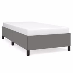 vidaXL Giroletto senza Materasso Grigio Scuro 100x200 cm Tessuto - Vista aggiuntiva 2