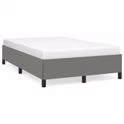 vidaXL Giroletto senza Materasso Grigio Scuro 120x200 cm Tessuto - Vista aggiuntiva 2
