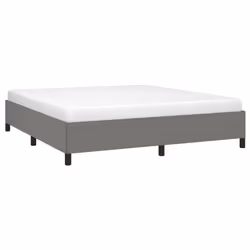 vidaXL Giroletto senza Materasso Grigio Scuro 160x200 cm Tessuto - Vista aggiuntiva 3