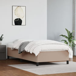 Letto adulto, Giroletto, Letto singolo Cappuccino 80x200 cm in Similpelle Vidaxl