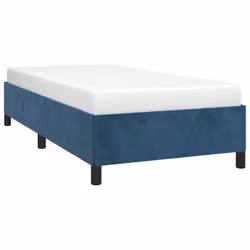 vidaXL Giroletto senza Materasso Blu Scuro 90x190 cm in Velluto - Vista aggiuntiva 3