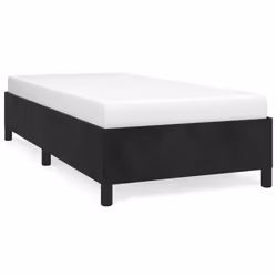 vidaXL Giroletto senza Materasso Nero 100x200 cm in Velluto - Vista aggiuntiva 2