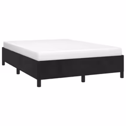 vidaXL Giroletto senza Materasso Nero 140x190 cm in Velluto - Vista aggiuntiva 3