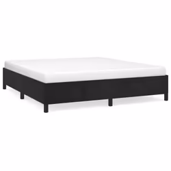 vidaXL Giroletto senza Materasso Nero 180x200 cm in Velluto - Vista aggiuntiva 2