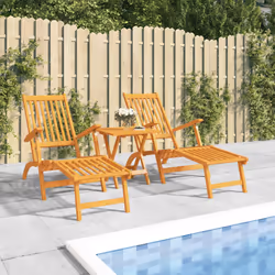 VidaXL 3120440 sedia da esterno Terrazzo Legno di acacia