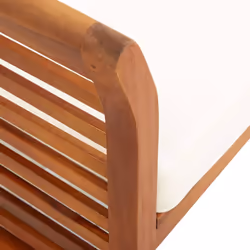 VidaXL 3120450 sedia da esterno Terrazzo Seduta imbottita Legno di acacia Crema - Vista aggiuntiva 7
