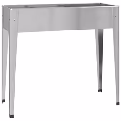 vidaXL Fioriera da Giardino 100,5x40,5x90 cm Acciaio Zincato - Vista aggiuntiva 2