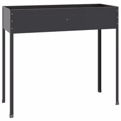 vidaXL Fioriera da Giardino Antracite 100,5x40,5x90 cm Acciaio Zincato - Vista aggiuntiva 2