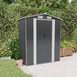 Capanno da Giardino Antracite 192x108x223 cm in Acciaio Zincato Vidaxl 5823