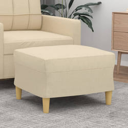 Vidaxl - Poggiapiedi Crema 60x50x41 cm in Tessuto 72355