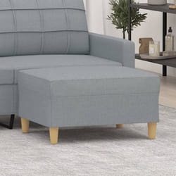 Vidaxl - Poggiapiedi Grigio Chiaro 70x55x41 cm in Tessuto 68996