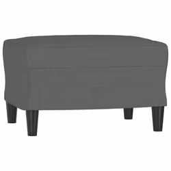 vidaXL Poggiapiedi Grigio Scuro 60x50x41 cm in Tessuto - Vista aggiuntiva 2