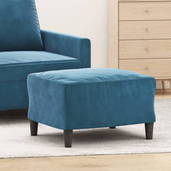 Vidaxl - Poggiapiedi Blu 60x50x41 cm in Velluto 96308