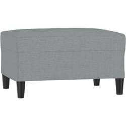 Poggiapiedi Grigio Chiaro 70x55x41 cm in Tessuto vidaXL