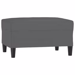 vidaXL Poggiapiedi Grigio Scuro 70x55x41 cm in Tessuto - Vista aggiuntiva 2