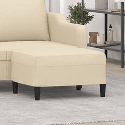 Vidaxl - Poggiapiedi Crema 70x55x41 cm in Tessuto 31688
