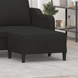 Vidaxl - Poggiapiedi Nero 70x55x41 cm in Tessuto