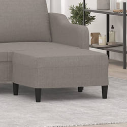 Vidaxl - Poggiapiedi Tortora 70x55x41 cm in Tessuto 63578