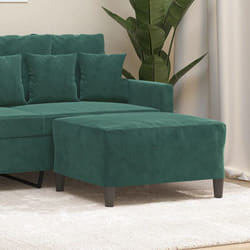 Vidaxl - Poggiapiedi Verde Scuro 70x55x41 cm in Velluto 40256