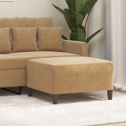 Vidaxl - Poggiapiedi Marrone 70x55x41 cm in Velluto 97235