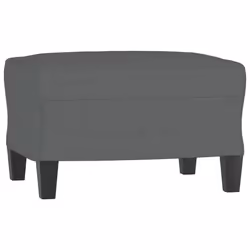 vidaXL Poggiapiedi Grigio Scuro 60x50x41 cm in Tessuto - Vista aggiuntiva 2