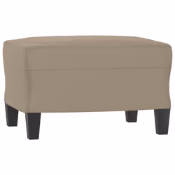vidaXL Poggiapiedi Tortora 60x50x41 cm in Tessuto Microfibra - Vista aggiuntiva 2